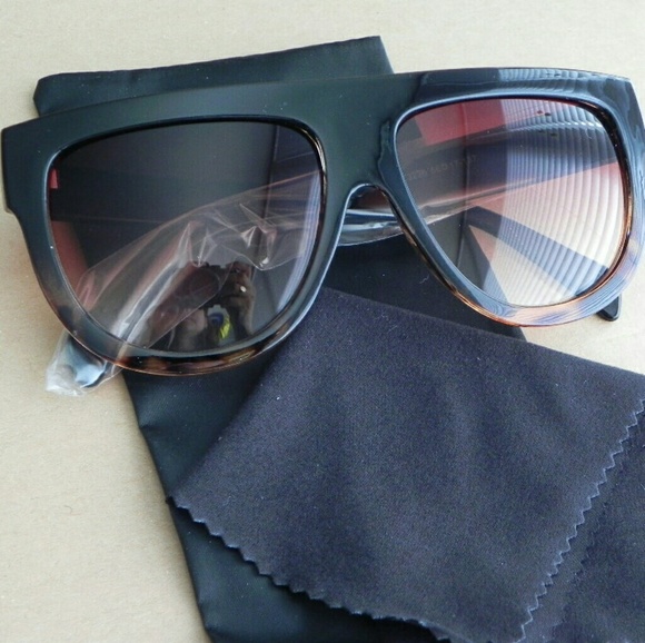Retro Flat Top Sunglasses - Picture 3 of 7